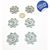 x6 Spikey Embryo Warhammer 40k Gaming Objective Markers