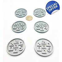 x6 Necrons Squares Warhammer 40k Gaming Objective Markers