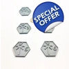 x6 Hex Necron Warhammer 40k Gaming Objective Markers