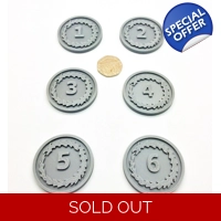 x6 Thousand sons 40k Gaming Objective Markers