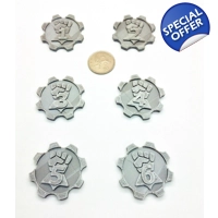 x6 Cog Clenched Imperial Fist Warhammer 40k Gaming Objective Markers