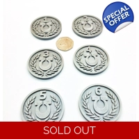 x6 Warhammer 40k ultramarines Gaming Objective Markers