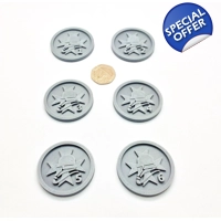 x6 Korps Warhammer 40k Gaming Objective Markers