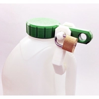 x1 The Original 2,4 & 6 Pints Premium Milk Bottle Lock Green + Padlock