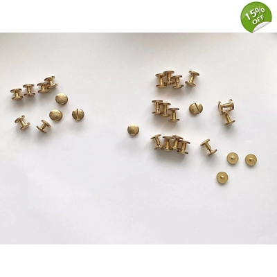 25 SETS CHICAGO SCREW STUDS BOOKBINDING BOOK NOTEPAD PAPERWORK - UK STOCK 25 SETS CHICAGO SCREW STUDS BOOKBINDING BOOK NOTEPAD PAPERWORK - UK STOCK