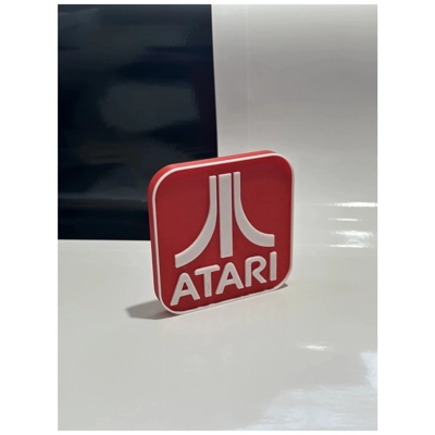 Decorative ATARI self standing logo display Decorative ATARI self standing logo display