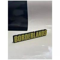 Decorative BORDERLANDS self standing logo display