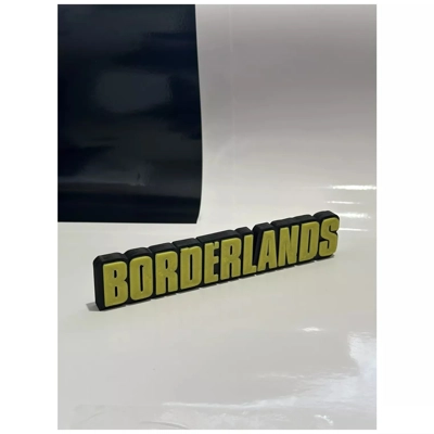 Decorative BORDERLANDS self standing logo display Decorative BORDERLANDS self standing logo display