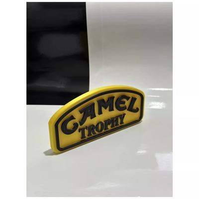 Decorative CAMEL TROPHY self standing logo display UK MADE Decorative CAMEL TROPHY self standing logo display UK MADE