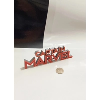 Decorative CAPTAIN MARVEL self standing logo display UK MADE