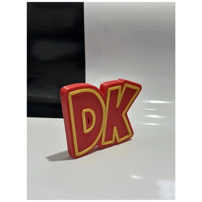 Decorative DONKEY KONG self standing logo display UK MADE Decorative DONKEY KONG self standing logo display UK MADE
