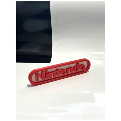 Decorative NINTENDO self standing logo display Decorative NINTENDO self standing logo display