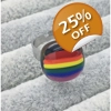 Unisex Rainbow Glass Adjustable Hand Made Ring