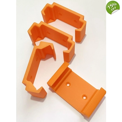 Four (x4) ORANGE Ecotech Vortech MP10, MP40 & MP60 Controller Brackets Mounts