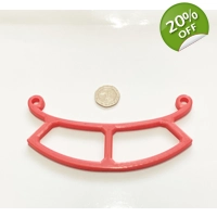 X1 Red Bird Buddy Feeder Perch Accessory uk Made