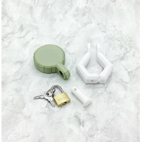 X1 Gold Cap The Original Food Grade Milk Bottle Lock + Free Padlock