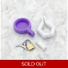 X1  Lilac Cap The Original Food Grade Milk Bottle Lock + Free Padlock