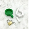X1 Green Cap The Original Food Grade Milk Bottle Lock + Free Padlock