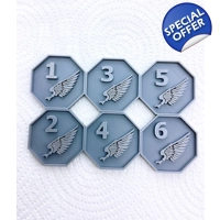 x6 Emperors Children Warhammer 40k Objective Markers