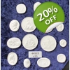 15 Grand Tour Cameos Plaster Intaglio Medallions European 44523