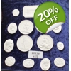 15 Grand Tour Cameos Plaster Intaglio Medallions European 22236