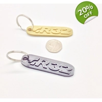 X2 Vw Golf R32 Keyring Black & Gold