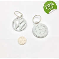 X2 Vw Volkswagen Round Logo Key Rings