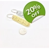 X2 Porsche 944 Keyring Gold Silver