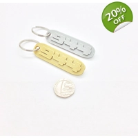X2 Porsche 944 Keyring Gold Silver