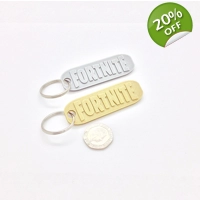 x2 Fortnite Keyring Keychain Bag Tag
