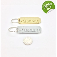 x2 Fortnite Keyring Keychain Bag Tag