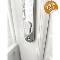 X6 WHITE Lock Draught Cap Lock Draught Excluder Keyhole Cover Push-Fit