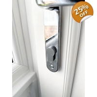 X1 Grey Lock Draught Cap Lock Draught Excluder Keyhole Cover Push-Fit