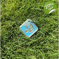 x1 Scooby Doo Dog Collar Tag Pet id Keyring Scooby Pendant