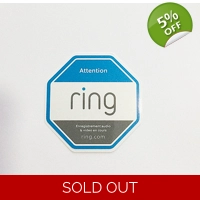 1x Ring Alarm Sticker Decal for Ring Doorbell Security Camera Genuine