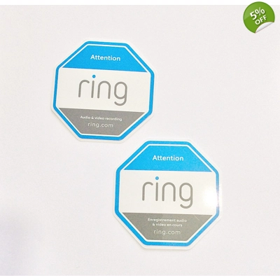 2x Ring Alarm Sticker Decal for Ring Doorbell Security Camera Genuine 2x Ring Alarm Sticker Decal for Ring Doorbell Security Camera Genuine