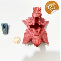 Red Dragon Head With Wall Mount Made in the uk