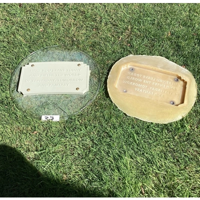 Latex Rubber Mould Mold Disneyland Entrance Sign Plaque