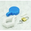 X1 Blue Premium Food Grade Plastic Milk Bottle Lock + Free Padlock