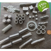 X44 Mixed Wargames Cargo Ammo Crates Barrier Terrain Gift Lot 2