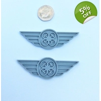 x2 Drone Pilot Wings Badge Ideal for Clubs or Gift UK MADE