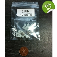 x10 SETS Of 2 Pin Fan Power Connector Lead Header 2.54mm XH-2P Kit NEW