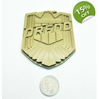X1 GOLD Judge Dredd 2012 Badge Gold Movie Prop Replica