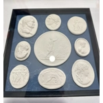 2 Framed Grand Tour Reproduction Intaglios Medallions Coins Classic Cameos 2 Framed Grand Tour Reproduction Intaglios Medallions Coins Classic Cameos