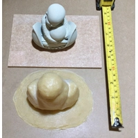 Small laughing Buddha Rubber Latex Mould Mold