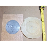 Small viking shield Rubber Latex Mould Mold Garden