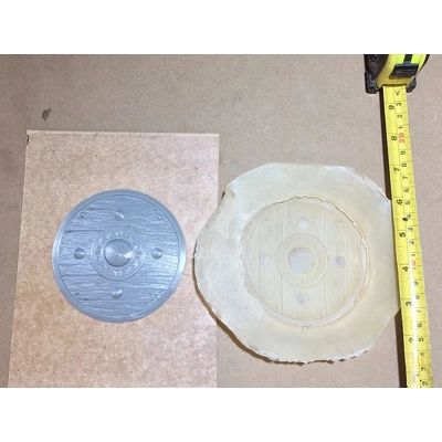 Small viking shield Rubber Latex Mould Mold Garden