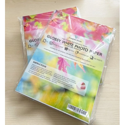X200 Sheets HD Photo Paper Self Adhesive A4 Glossy White Sticker Label Printable X200 Sheets HD Photo Paper Self Adhesive A4 Glossy White Sticker Label Printable