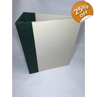 X2 Green bonded Leather post binders custom made Ideal for Book of shadows