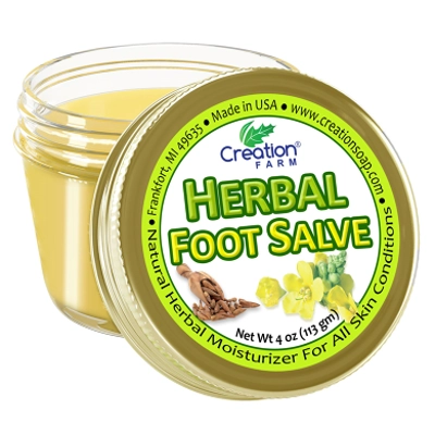 Herbal Foot Salve Jar 4oz